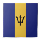 Barbados-Flagge Fliese (Vorderseite)