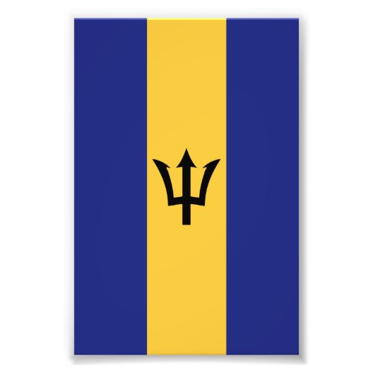 Barbados-Flagge Fotodruck (Vorne)