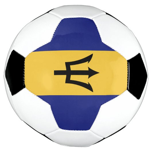 Barbados-Flagge Fußball (Gedreht)