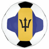 Barbados-Flagge Fußball (Vorderseite)