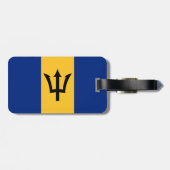 Barbados-Flagge Gepäckanhänger (Rückseite horizontal)
