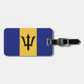 Barbados-Flagge Gepäckanhänger (Vorderseite horizontal)