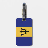 Barbados-Flagge Gepäckanhänger (Rückseite vertikal)