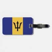 Barbados-Flagge Gepäckanhänger (Rückseite horizontal)