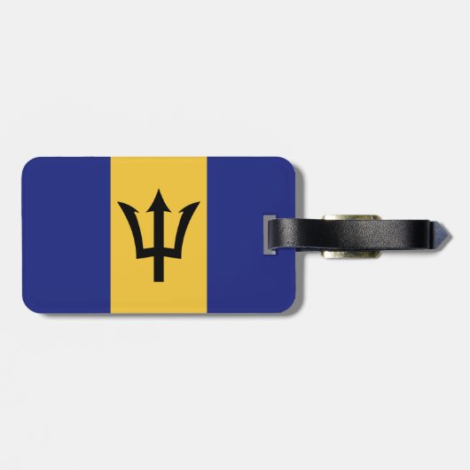 Barbados-Flagge Gepäckanhänger (Rückseite horizontal)