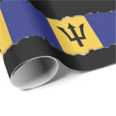 Barbados-Flagge Geschenkpapier (Rolleneckpunkt)