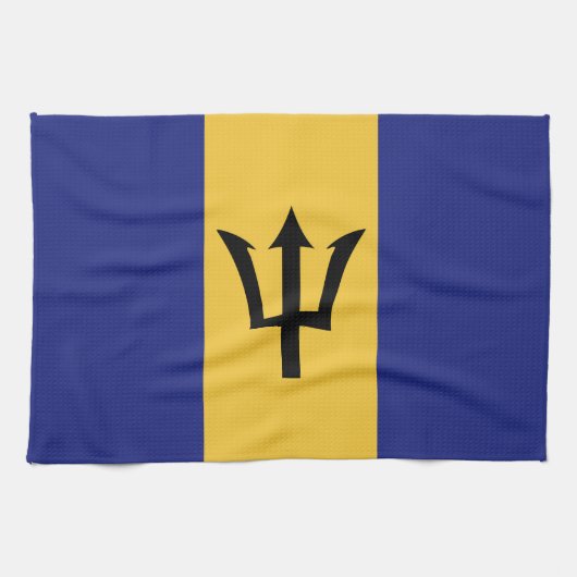 Barbados-Flagge Geschirrtuch (Horizontal)