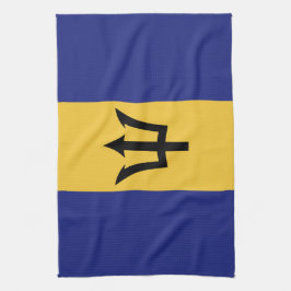 Barbados-Flagge Geschirrtuch