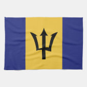 Barbados-Flagge Geschirrtuch (Horizontal)