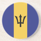 Barbados-Flagge Getränkeuntersetzer (Vorne)