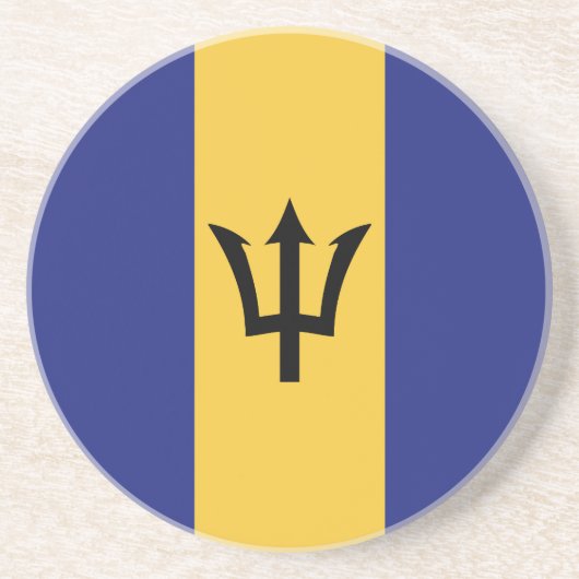 Barbados-Flagge Getränkeuntersetzer (Vorne)