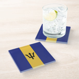 Barbados-Flagge Glasuntersetzer