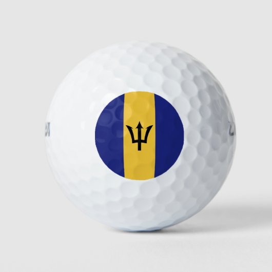 Barbados-Flagge Golfball (Vorderseite)