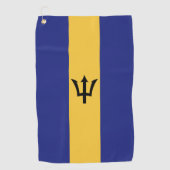 Barbados-Flagge Golfhandtuch (Vorderseite)