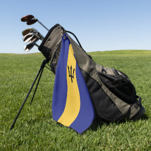 Barbados-Flagge Golfhandtuch