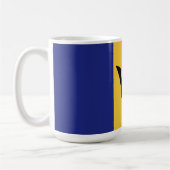 Barbados-Flagge Kaffeetasse (Links)