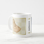 Barbados-Flagge + Karten-Tasse Kaffeetasse (Vorderseite Links)