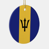 Barbados-Flagge Keramik Ornament (Rechts)