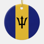 Barbados-Flagge Keramik Ornament (Vorne)