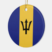 Barbados-Flagge Keramik Ornament (Links)