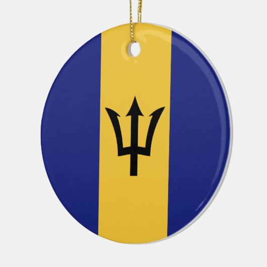 Barbados-Flagge Keramik Ornament (Links)