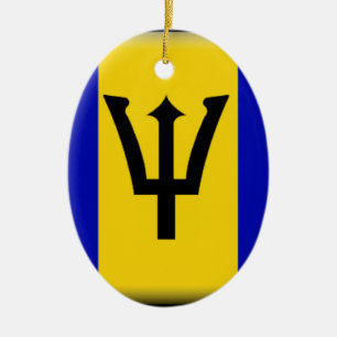 Barbados-Flagge Keramik Ornament