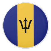 Barbados-Flagge Keramikknauf (Vorderseite)
