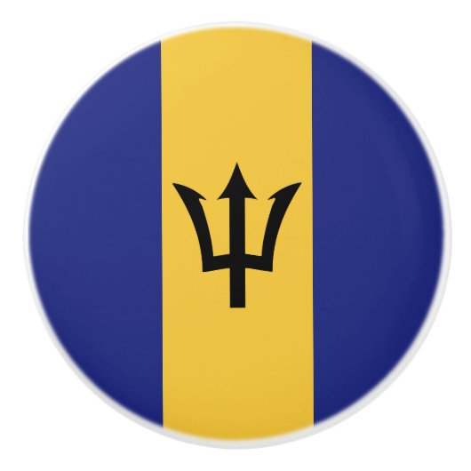 Barbados-Flagge Keramikknauf (Vorderseite)