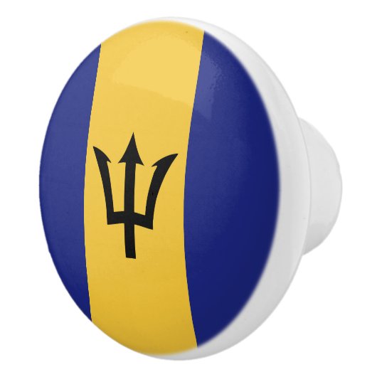 Barbados-Flagge Keramikknauf (Rechts)