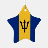 Barbados-Flagge Keramikornament (Rechts)