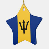 Barbados-Flagge Keramikornament (Links)