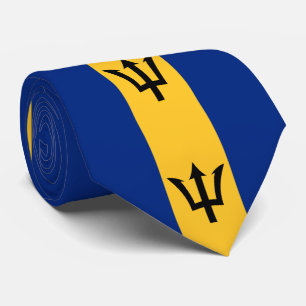 Barbados-Flagge Krawatte