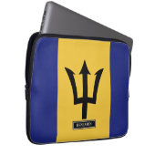 Barbados-Flagge Laptopschutzhülle (Vorne Rechts)