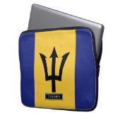 Barbados-Flagge Laptopschutzhülle (Vorderseite Links)
