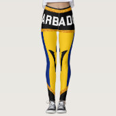 Barbados-Flagge Leggings (Vorderseite)