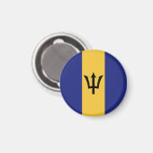 Barbados-Flagge Magnet (Vorderseite/Rückseite)