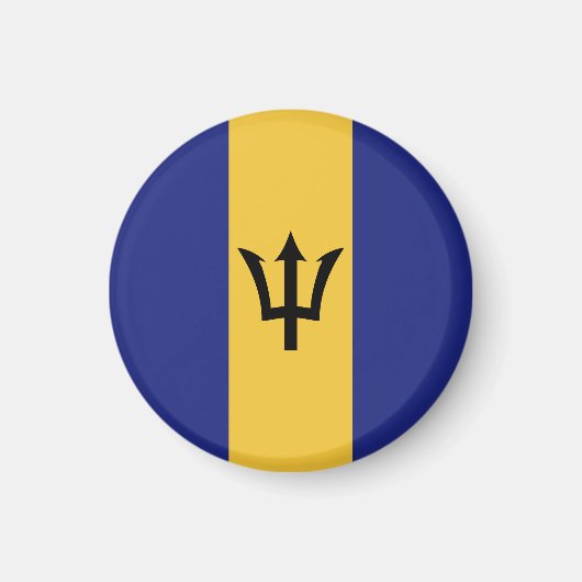 Barbados-Flagge Magnet (Vorne)