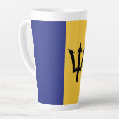 Barbados-Flagge Milchtasse (Linke Ecke)