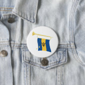 Barbados-Flagge mit Bugle Patriotic Caribbean Button (Beispiel)