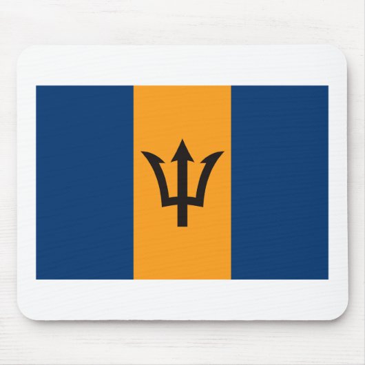 Barbados-Flagge Mousepad (Vorne)