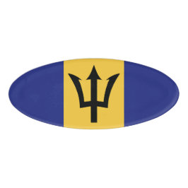 Barbados-Flagge Namenschild