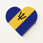 Barbados-Flagge Notizblock (Rückseite)