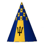 Barbados-Flagge Partyhütchen (Vorderseite)