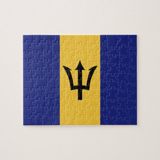 Barbados-Flagge Puzzle (Horizontal)