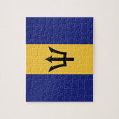 Barbados-Flagge Puzzle (Vertikal)