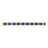 Barbados-Flagge Satinband (Vorderseite)