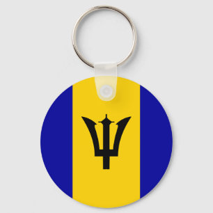 Barbados-Flagge Schlüsselanhänger