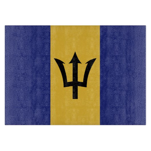 Barbados-Flagge Schneidebrett (Vorderseite)