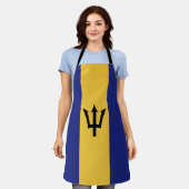 Barbados-Flagge Schürze (Getragen)