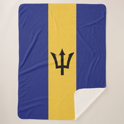 Barbados-Flagge Sherpadecke (Vorderseite)